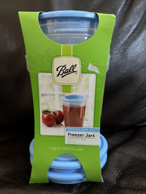 Ball 32 oz Freezer Safe Jars Stack Lock Store Quart Jar Set of 3 BPA Free Jars Ball 32 oz Freezer Safe Jars Stack Lock Store Quart Jar Set of 3 BPA Free Jars