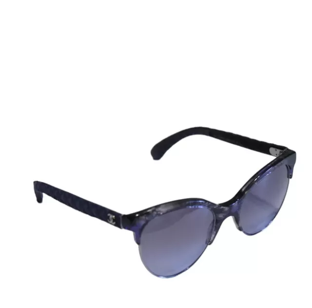Chanel Sunglasses 6054 1460/80 Cat's Eye Shape Navy 2207 Y