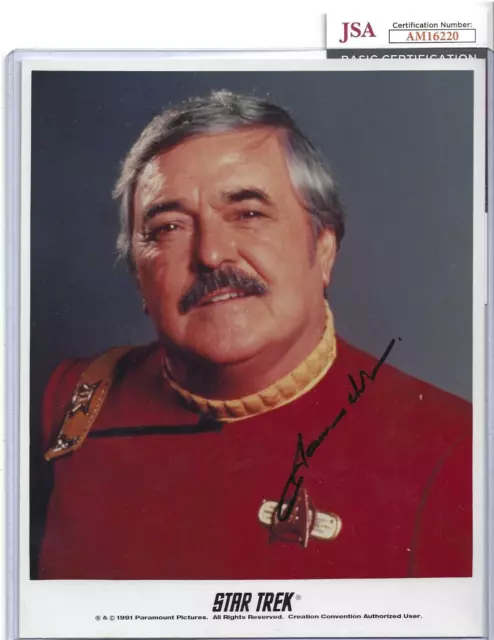 James Doohan Autographed 8x10 Photo Television Star Star Trek "Scotty" JSA COA