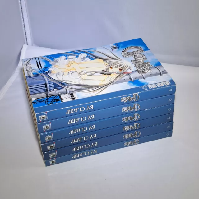 Chobits by CLAMP Manga Books Lot Of 6 Vol. 1,4,5,6,7,8 English Set TokyoPop