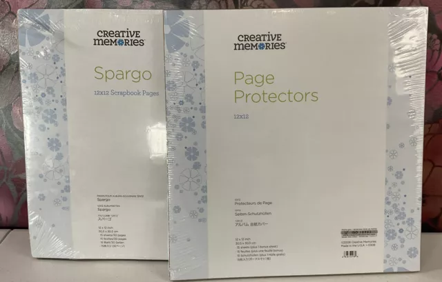 Creative Memories 12 x 12 Scrapbook 15 Pages SPARGO & 15 True Protectors NIP