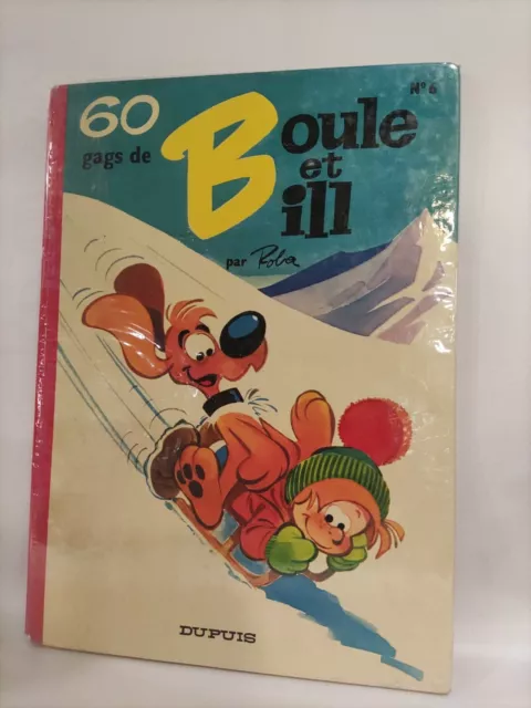 Bd  * 60 gags de boule et Bill n°6 *  1970 - dos rond