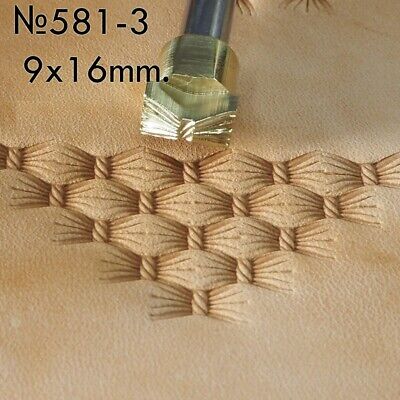 Herramienta de estampillas de artesanía de cuero para estampillas de latón de fabricación de sillas de montar de cuero #581-3