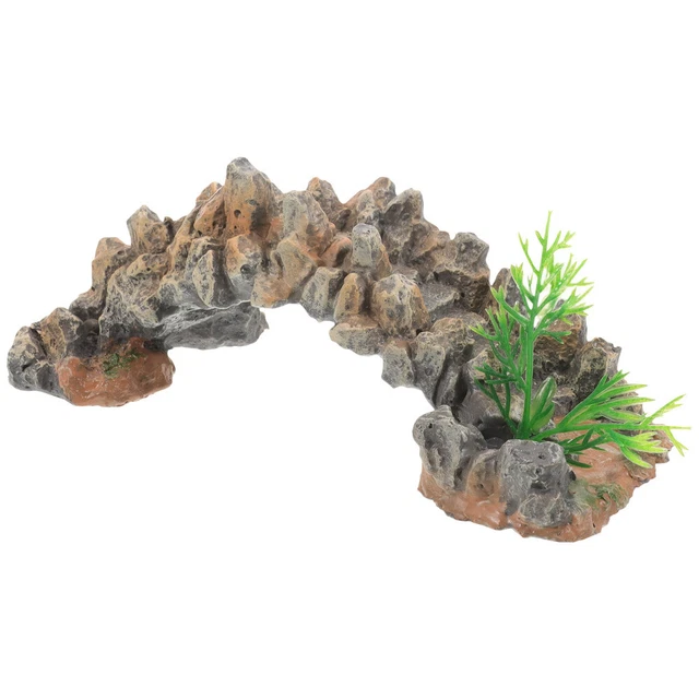 Miniature Bridge Figurine Bonsai Landscape Bridge Adornment Small Resin Bridge