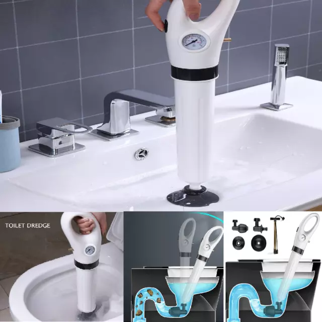 DÉBOUCHEUR EVIER WC Toilette Professionnel Ventouse Pompe Efficace Pression  Air EUR 43,42 - PicClick FR