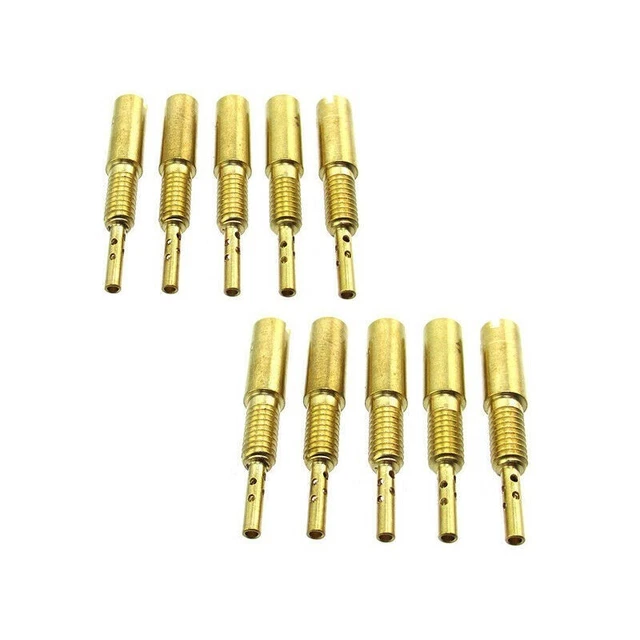 Lot De Gicleurs De Ralenti Dorés Mikuni TM333640 VM28486 HS40 – 12 Jets Pilotes 32,5 à 60