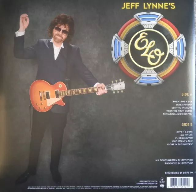 Jeff Lynne Signed Elo Alone In The Universe Vinyl - Electric Light Orchestra 2