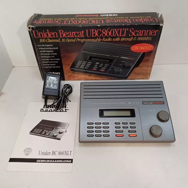 Uniden Bearcat UBC-860-XLT Scanner [boxed]100 channel,10 band,Programmable Radio