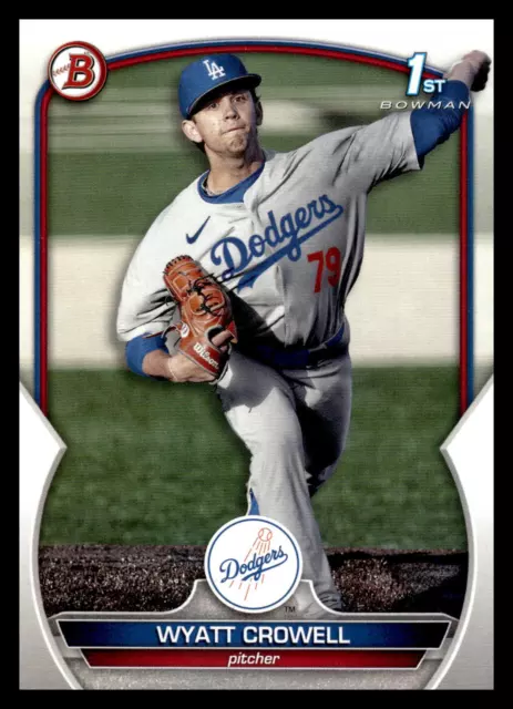2023 Bowman Draft 1st #BD-63 Wyatt Crowell Los Angeles Dodgers Baseball Card
