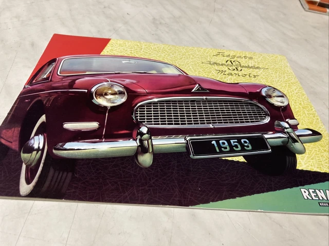 Renault Frégate beige et bordeaux de 1959 – Voiture miniature 1/43