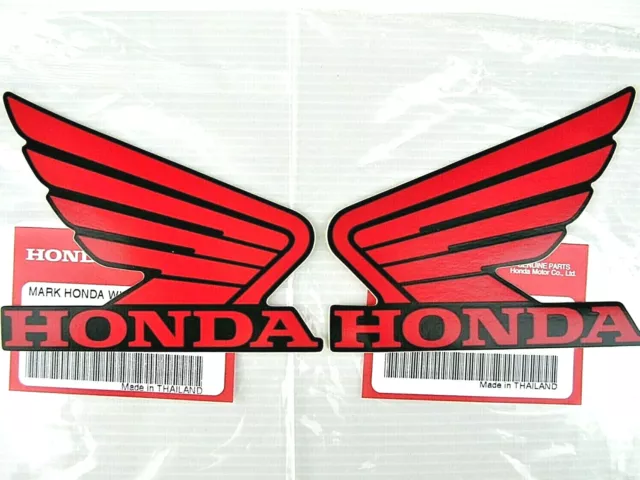 ORIGINAL Honda-CBR Wing Flügel-10cm-ROT/SCHWARZ-Sticker-Aufkleber-100mm
