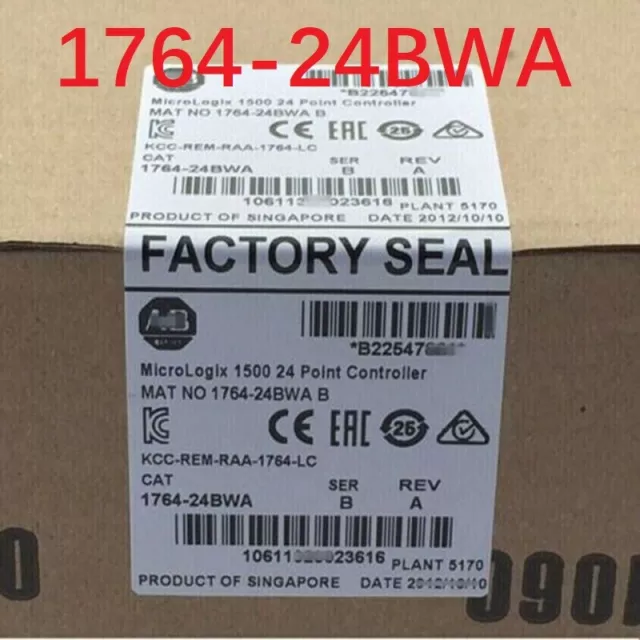 New Allen-Bradley 1764-24BWA SER B MicroLogix1500 24 Point Controller 1764 24BWA