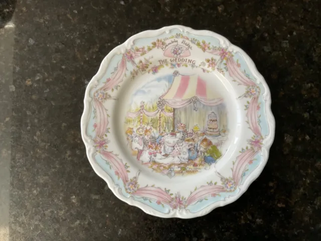 1987 Royal Doulton Brambly Hedge The Wedding Plate
