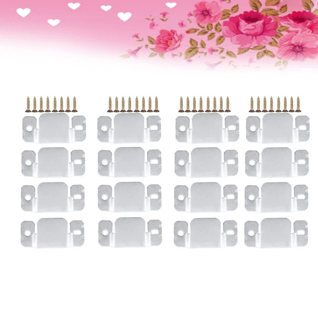 16 PC Sofa Connector Bracket Metal Brackets Sectional Stand Furniture