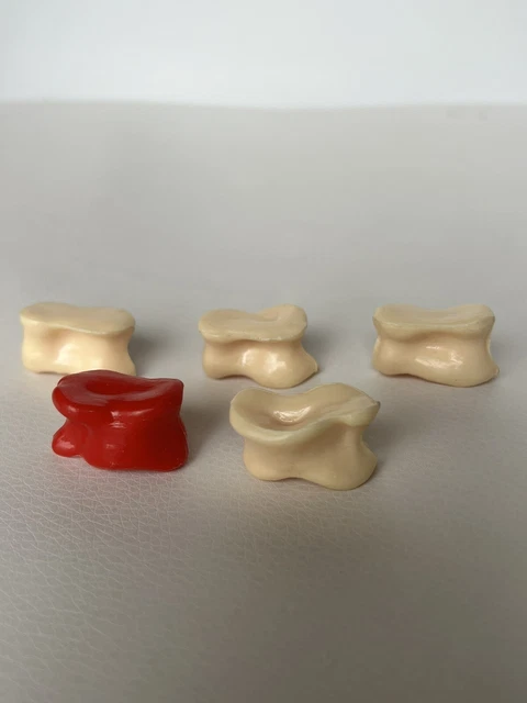 Jeu D'osselets Vintage UNICEF PIF - Avec Règle Officielle Mod 1 - Occasion - En Plastique