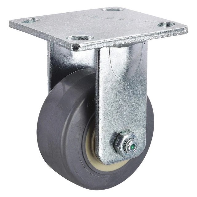 GRAINGER APPROVED P21R-RP040R-14-EL-001 Standard Plate Caster,Rigid,300 lb.