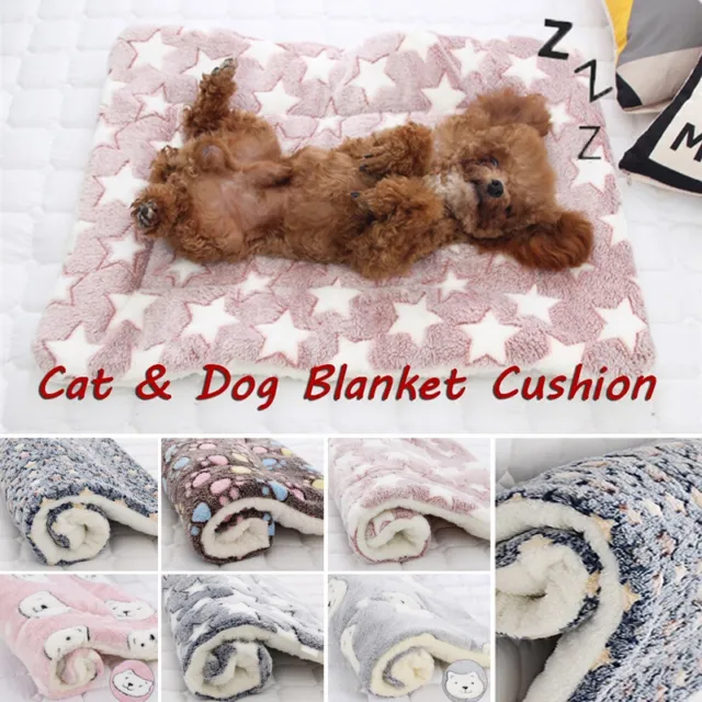 Pet Dog Bed Mat Self Warming Soft Flannel Pad Blanket Cat Bed Cushion Washable 6