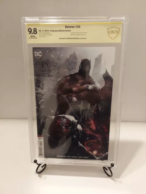 Batman #55 (Variant Cover) CGC Graded 9.8 Signed by Francesco Mattina. 11/2018