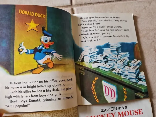 Walt Disneys MICKEY MOUSE Donald duck and the mouseketeers Little golden books 3