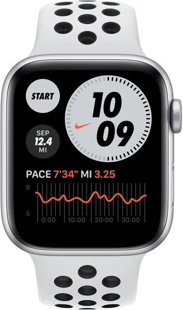 Apple Watch SE Nike+ 44mm GPS Aluminiumgehäuse silber - Zustand akzeptabel