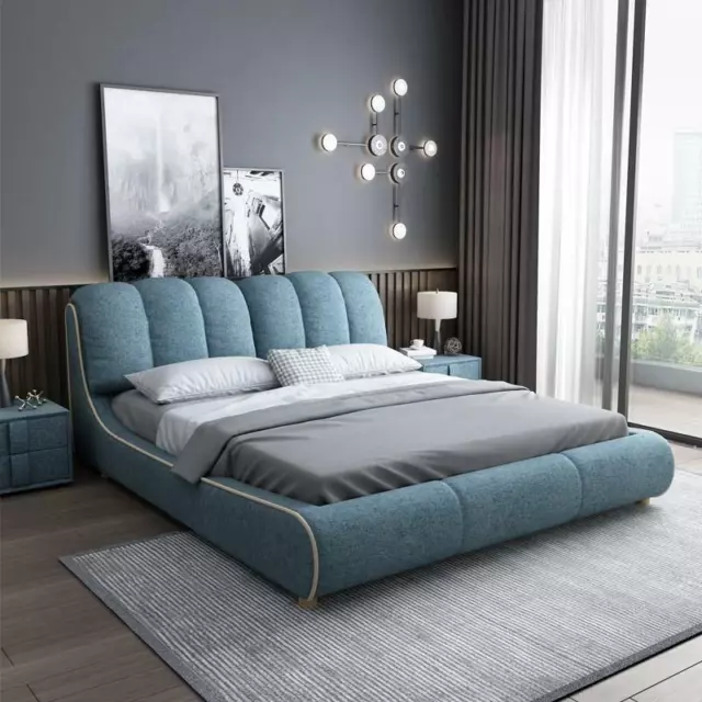 Lit Double Chambre à Coucher Hôtel Ehe Luxe 2x Table de Chevet 3tlg. Lot Lits