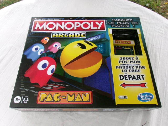 Monopoly Arcade Pac-Man Hasbro 2020 - Édition Anglaise Avec Mini Borne D'arcade, Complet