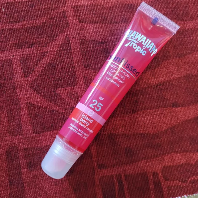 Hawaiian Tropic Sunkissed Lip Gloss Island Berry Spf 25 Vintage Rare  Collezione