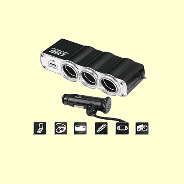 12V KFZ ADAPTER USB Mehrfachstecker Verteiler Zigarettenanzünder Auto  Steckdose EUR 10,86 - PicClick DE