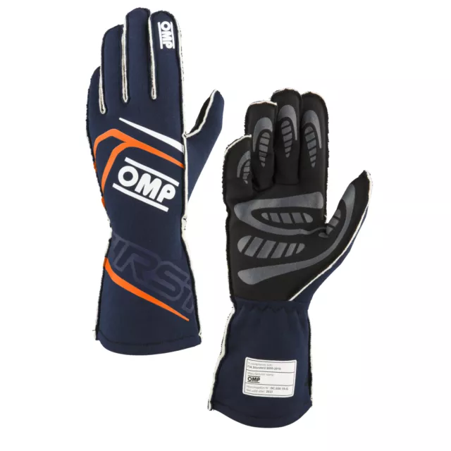 OMP First Race FIA 8856-2018 Approved Nomex Motorsport Mid Length Gloves