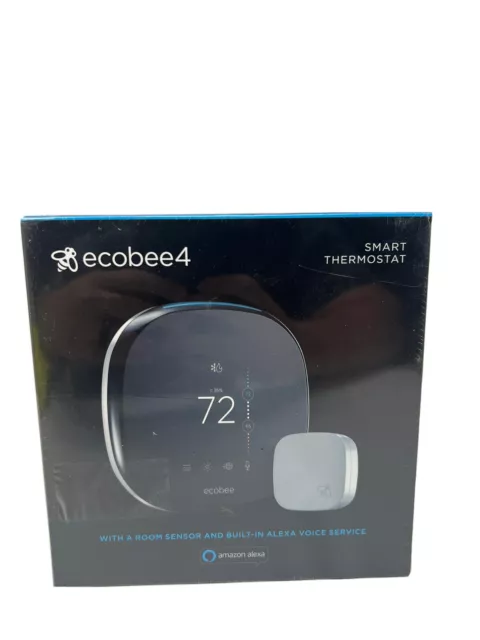 Ecobee4 Smart Thermostat Model: EB-STATE4-01 With Room Sensor & Built-in Alexa Ecobee4 Smart Thermostat Model: EB-STATE4-01 With Room Sensor & Built-in Alexa