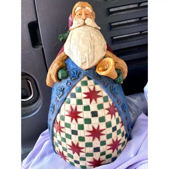 Jim Shore Christmas Bell-Ringing Santa Figurine 9.5” Heartwood Creek