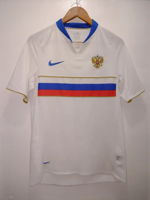 RUSSIA 🇷🇺 NATIONAL TEAM 2008 HOME FOOTBALL SHIRT JERSEY SOCCER NIKE  Size S