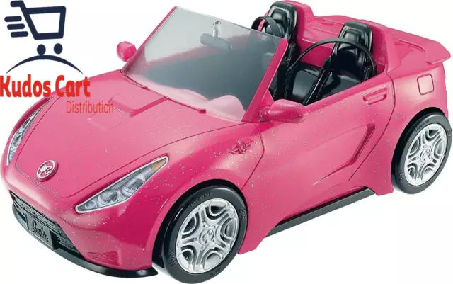 Barbie DVX59 Autre Glam Convertible Sports, Toy Vehicle for Doll, Pink Car