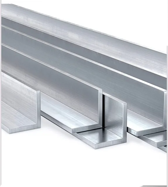 Aluminium Equal Angle L Section 1/2" - 3" Multiple Sizes and Lengths 6082T6