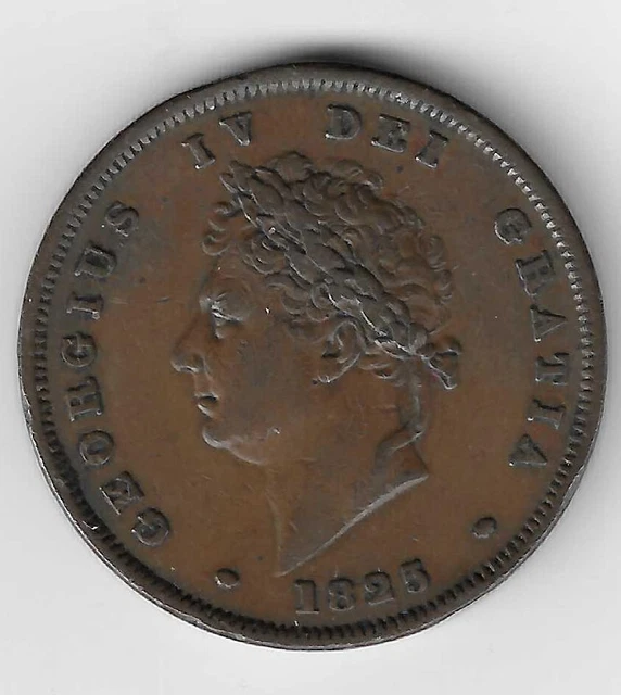 KING GEORGE III (3rd) 1825 Coinage Penny 1d British Coin £76.00 ...