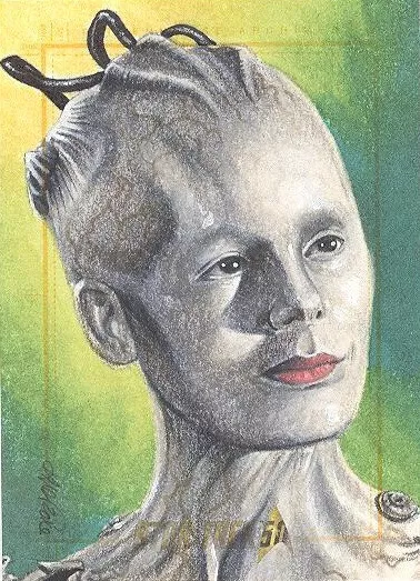 Star Trek Inflexions SketchaFEX 50th Sketch Card Of Borg Queen By Kristin Allen