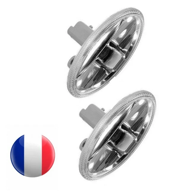 2x Clignotants Latéraux Répétiteurs - Pour Peugeot 107, 206, 307, 1007, Etc.