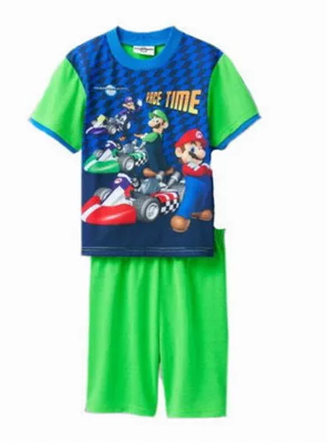 PYJAMA TEE-SHIRT + SHORT MARIO MARIOKART 3-4 ans NINTENDO WII DS