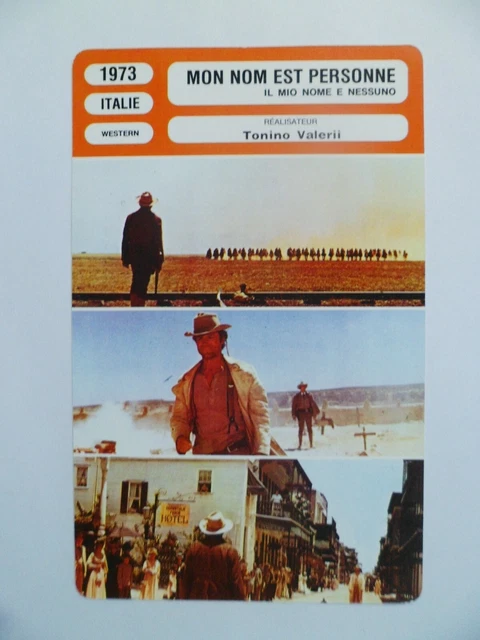 CARTE FICHE CINEMA 1973 MON NOM EST PERSONNE Henry Fonda Terence Hill Jean Marti
