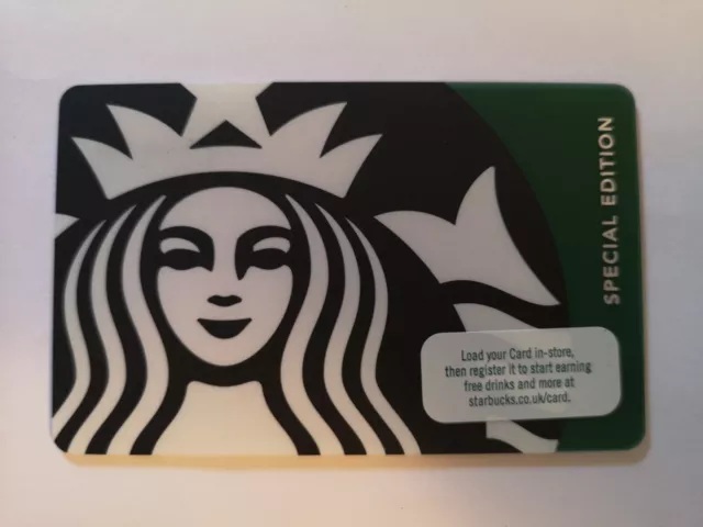 starbucks gift card uk 2016 special edition siren no value pin intact