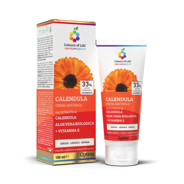 Calendula Crème Naturel 100 ML Apaisante Restoring Burns Optima Naturals