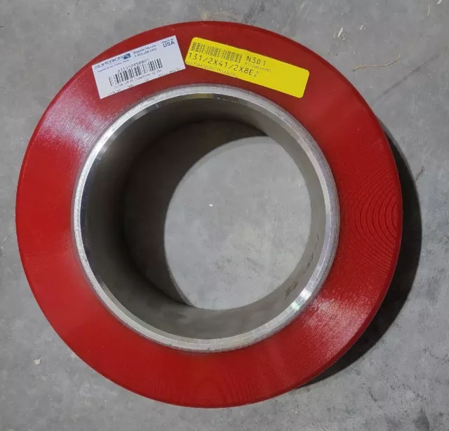 SUPERIOR POLYURETHANE SOLID PRESS-ON FORKLIFT TIRE EZ TSW 13.5x4.5x8