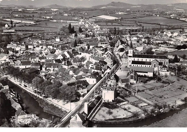 58 .n° 204719.luzy.vue aérienne. cpsm - 15 x 10.5 cm.