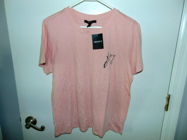 Breast Cancer Awareness Tee, Size L, Light Pink Fight Like A Girl T-Shirt NWT #1