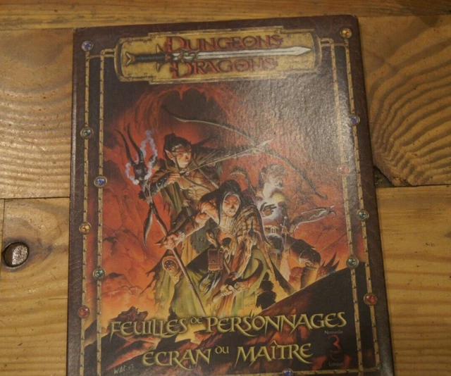 D&D 3.5 - Feuilles de Personnages & Écran du Maître (Donjons et Dragons)