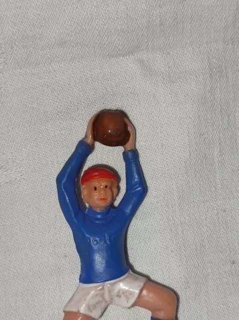 Figur PGH Effelder Sportler DDR 6,8cm Gummi weich Spielzeug 2