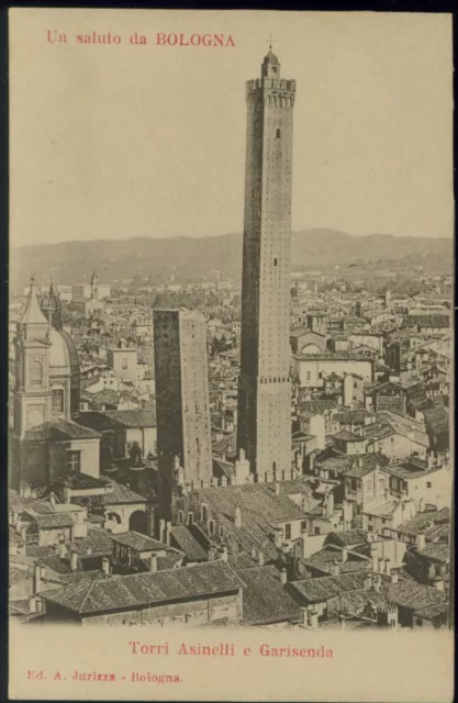 Bologna Torri Asinelli E Garisenda   Cartolina