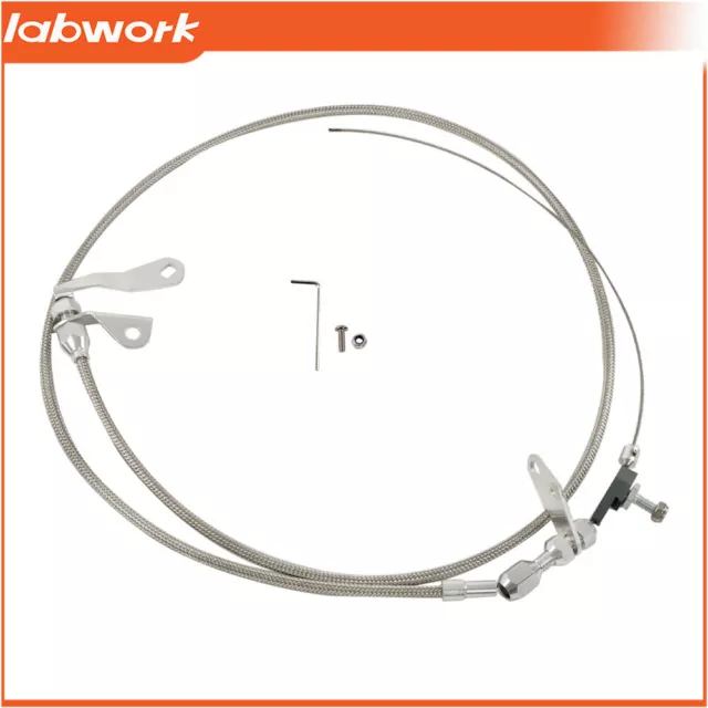 For Ford C4 Stainless Kick Down Cable Transmission Kickdown Trans C-4 Deten