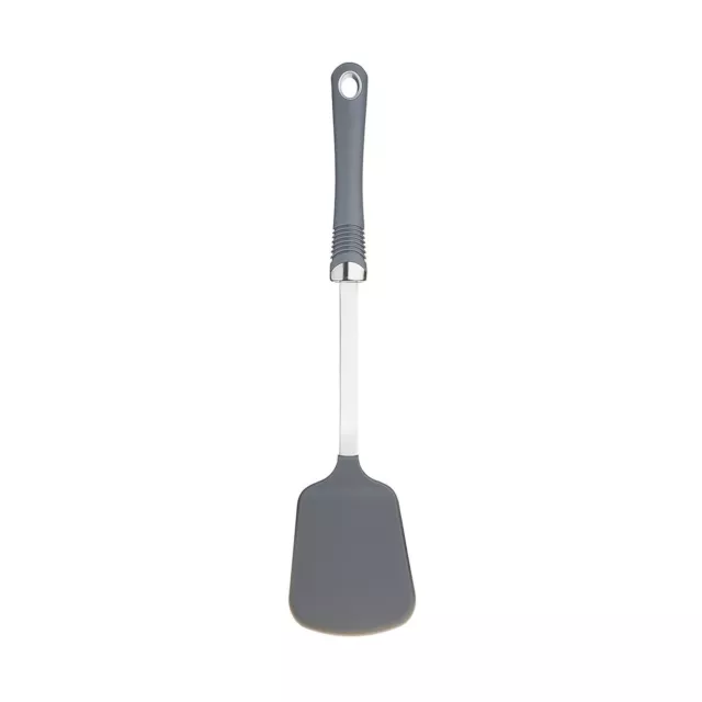 KitchenCraft Professional Solid Nylon Cooking Turner (7.5 x 35 cm, Gray)