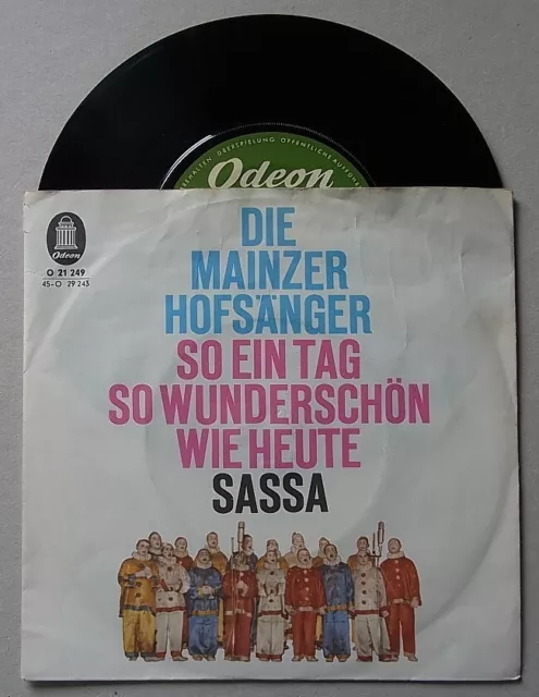 7" Vinyl Single : Die MAINZER HOFSÄNGER 'So ein Tag so wunderschön wie heute'